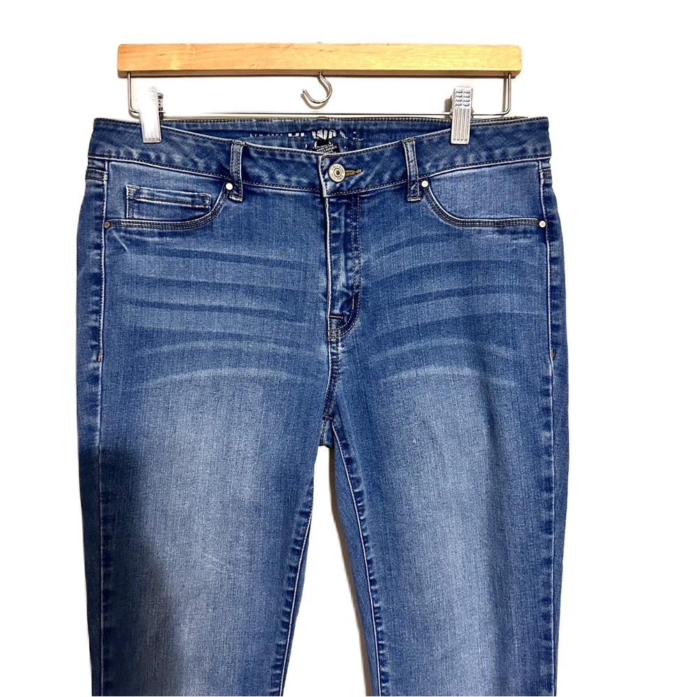 Rewash New York Skinny Jeans Women’s JR Size 13 | 30”Stretch Denim Med Blue Wash - Picture 4 of 13